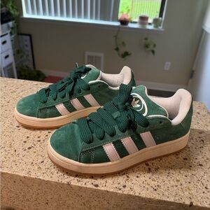 Adidas Forest Green Unisex Campus Shoes